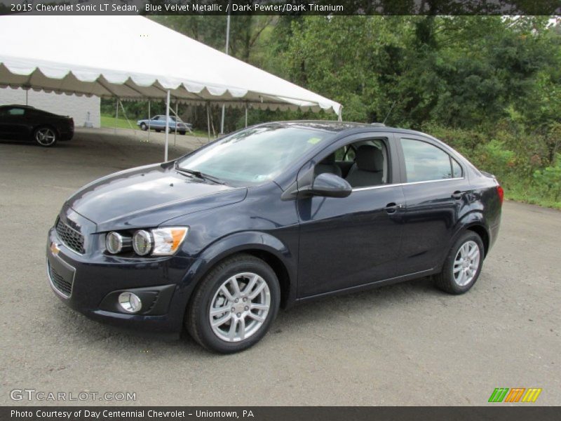 Blue Velvet Metallic / Dark Pewter/Dark Titanium 2015 Chevrolet Sonic LT Sedan
