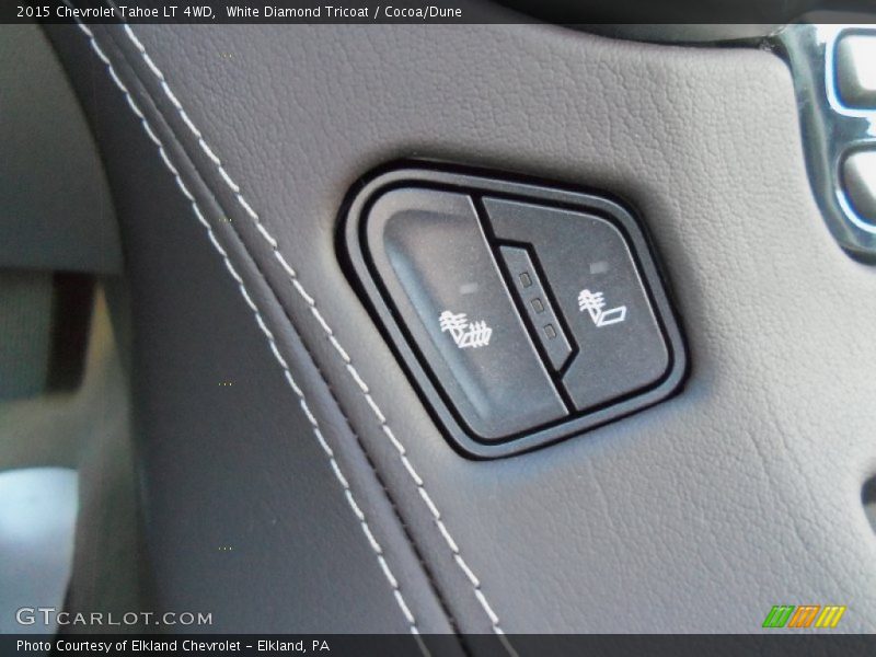 White Diamond Tricoat / Cocoa/Dune 2015 Chevrolet Tahoe LT 4WD