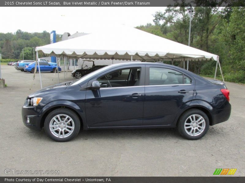 Blue Velvet Metallic / Dark Pewter/Dark Titanium 2015 Chevrolet Sonic LT Sedan
