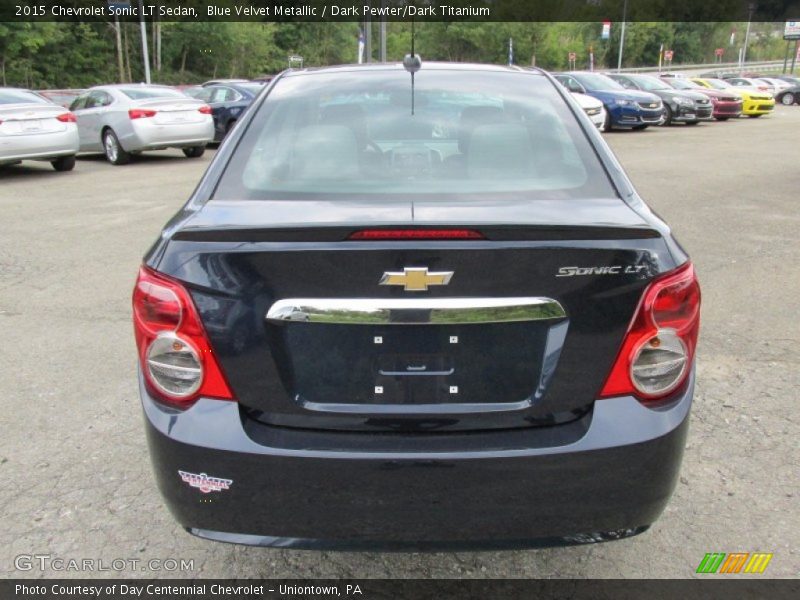 Blue Velvet Metallic / Dark Pewter/Dark Titanium 2015 Chevrolet Sonic LT Sedan