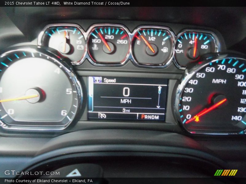 White Diamond Tricoat / Cocoa/Dune 2015 Chevrolet Tahoe LT 4WD