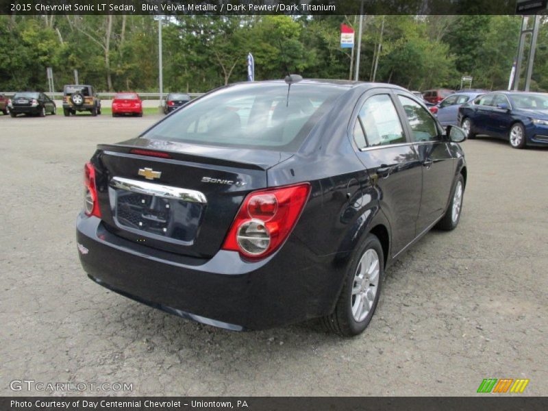 Blue Velvet Metallic / Dark Pewter/Dark Titanium 2015 Chevrolet Sonic LT Sedan