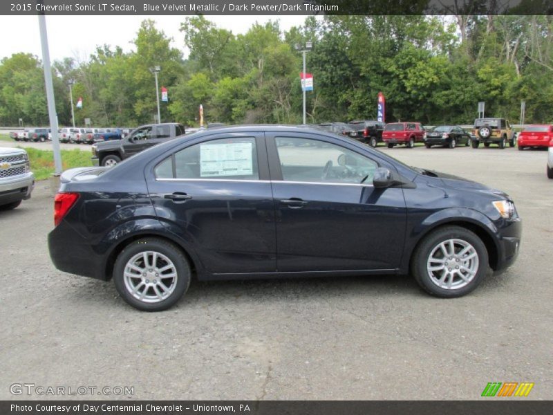 Blue Velvet Metallic / Dark Pewter/Dark Titanium 2015 Chevrolet Sonic LT Sedan