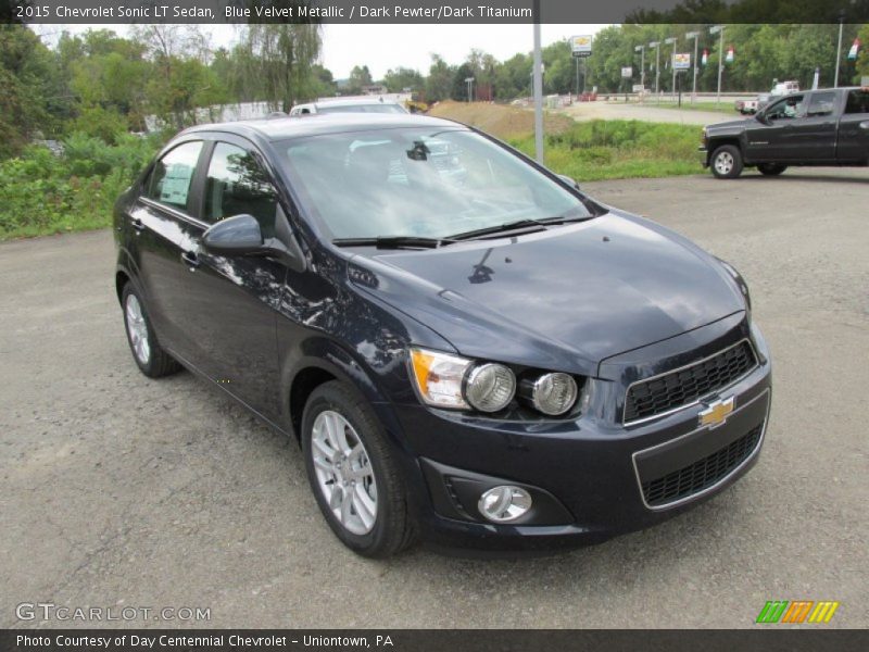 Blue Velvet Metallic / Dark Pewter/Dark Titanium 2015 Chevrolet Sonic LT Sedan