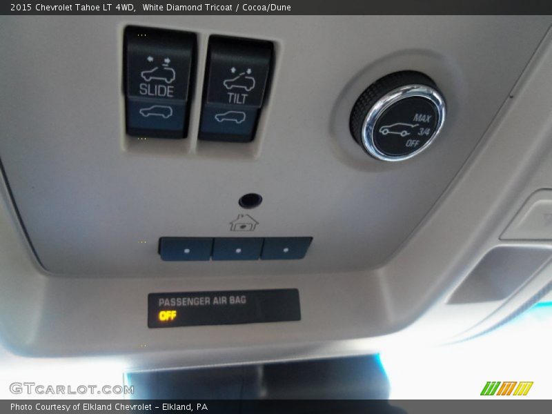 White Diamond Tricoat / Cocoa/Dune 2015 Chevrolet Tahoe LT 4WD