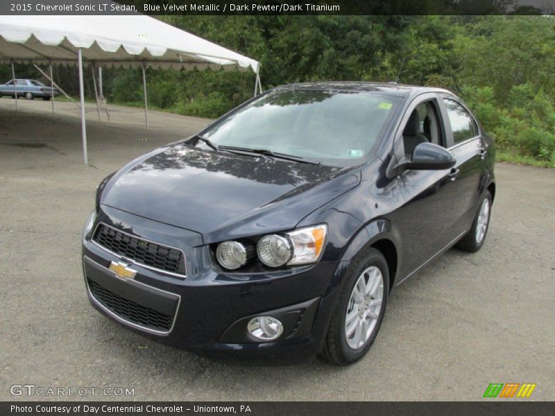 Blue Velvet Metallic / Dark Pewter/Dark Titanium 2015 Chevrolet Sonic LT Sedan