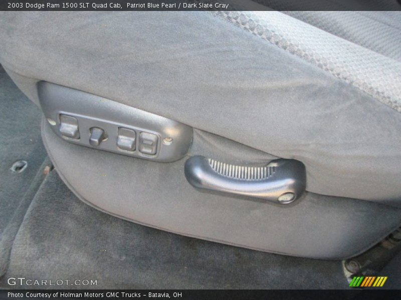Patriot Blue Pearl / Dark Slate Gray 2003 Dodge Ram 1500 SLT Quad Cab