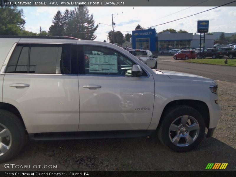 White Diamond Tricoat / Cocoa/Dune 2015 Chevrolet Tahoe LT 4WD