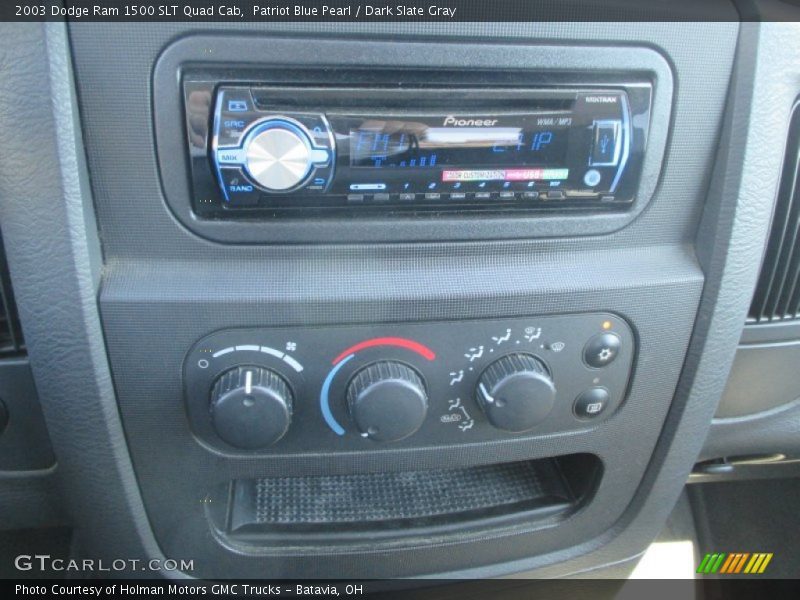 Patriot Blue Pearl / Dark Slate Gray 2003 Dodge Ram 1500 SLT Quad Cab