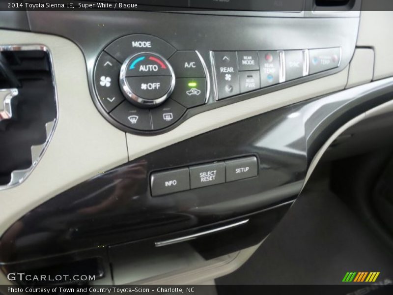 Super White / Bisque 2014 Toyota Sienna LE