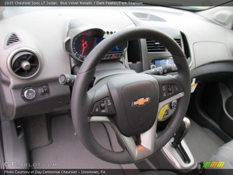 Blue Velvet Metallic / Dark Pewter/Dark Titanium 2015 Chevrolet Sonic LT Sedan