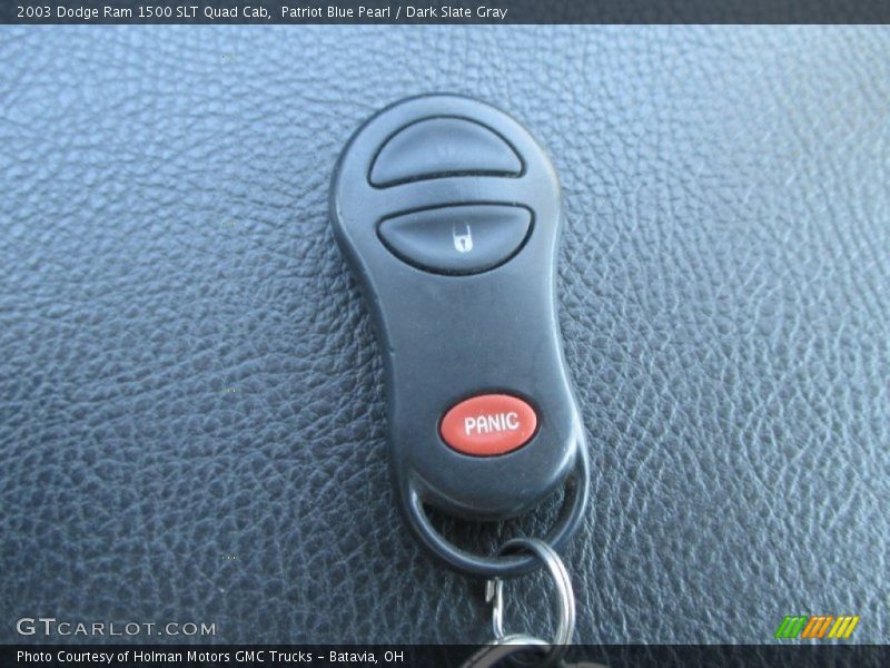 Patriot Blue Pearl / Dark Slate Gray 2003 Dodge Ram 1500 SLT Quad Cab