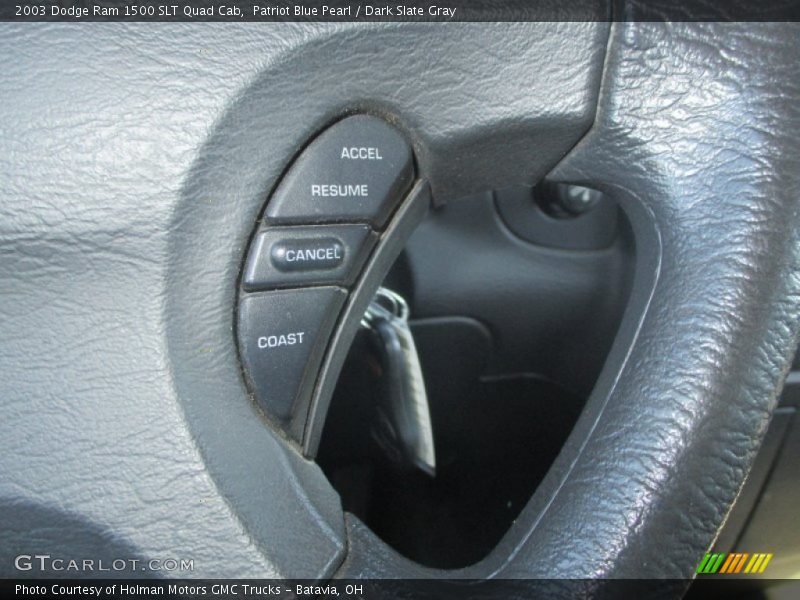 Patriot Blue Pearl / Dark Slate Gray 2003 Dodge Ram 1500 SLT Quad Cab