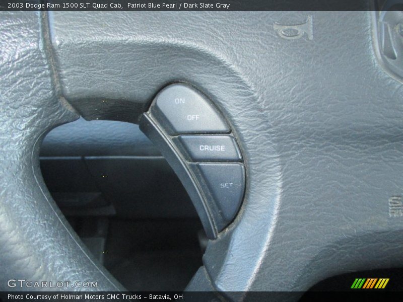 Patriot Blue Pearl / Dark Slate Gray 2003 Dodge Ram 1500 SLT Quad Cab