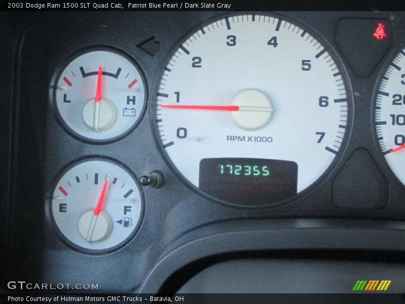 Patriot Blue Pearl / Dark Slate Gray 2003 Dodge Ram 1500 SLT Quad Cab