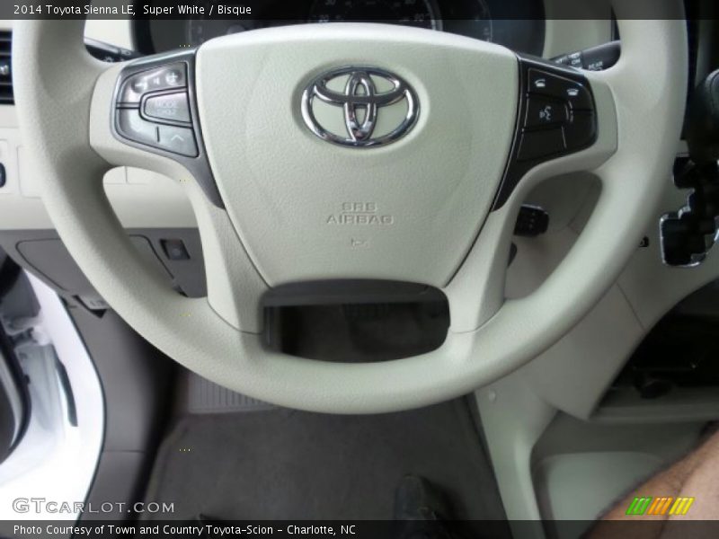 Super White / Bisque 2014 Toyota Sienna LE