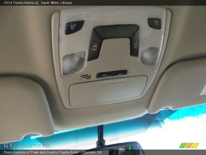 Super White / Bisque 2014 Toyota Sienna LE