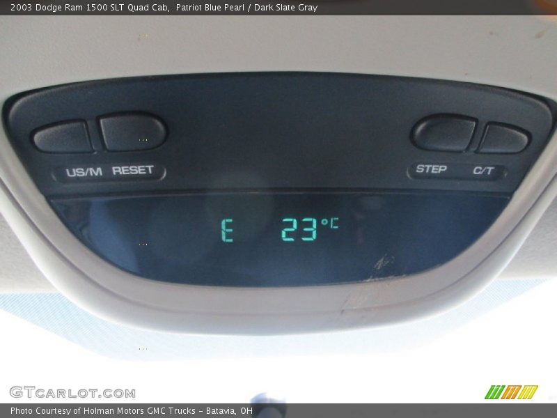 Patriot Blue Pearl / Dark Slate Gray 2003 Dodge Ram 1500 SLT Quad Cab