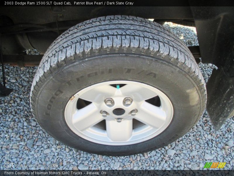 Patriot Blue Pearl / Dark Slate Gray 2003 Dodge Ram 1500 SLT Quad Cab