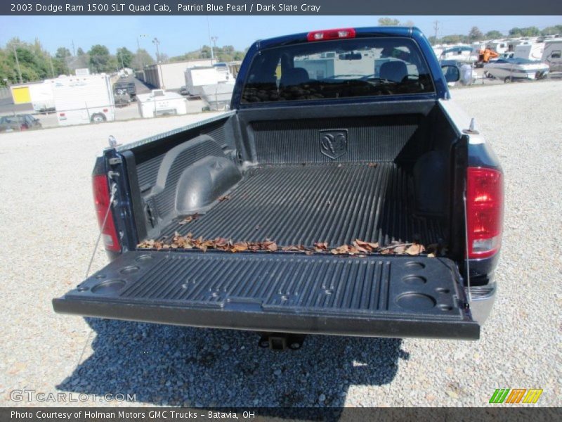 Patriot Blue Pearl / Dark Slate Gray 2003 Dodge Ram 1500 SLT Quad Cab