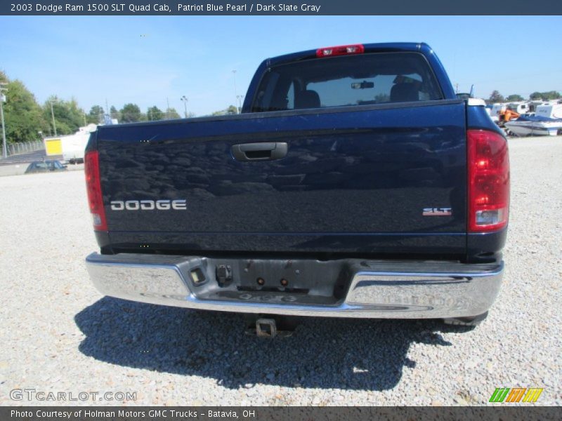 Patriot Blue Pearl / Dark Slate Gray 2003 Dodge Ram 1500 SLT Quad Cab
