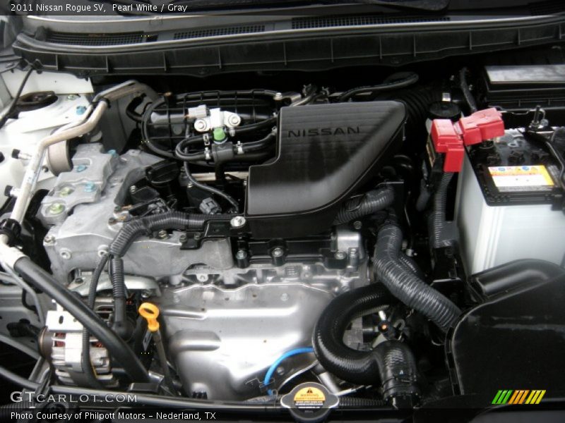 Pearl White / Gray 2011 Nissan Rogue SV