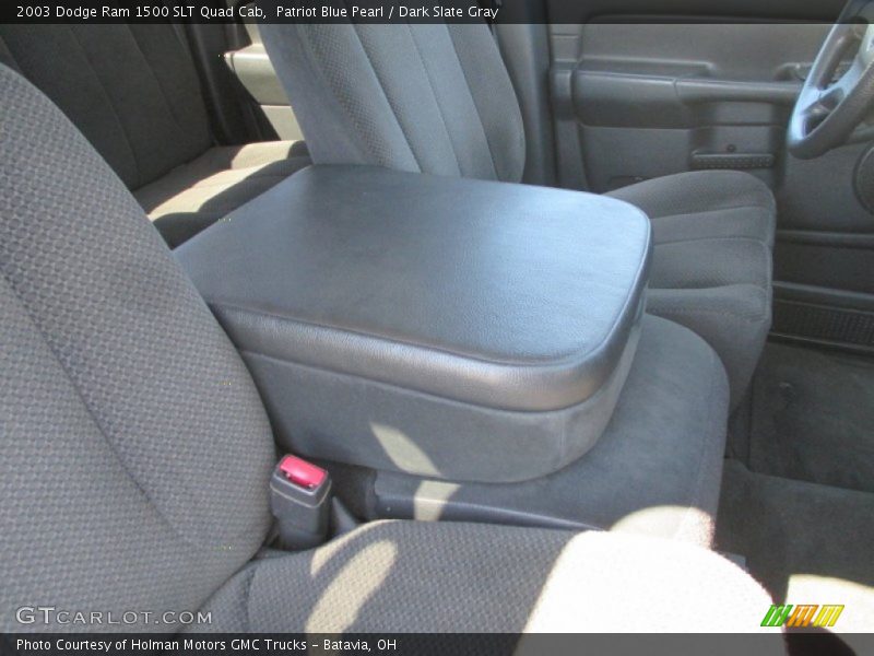 Patriot Blue Pearl / Dark Slate Gray 2003 Dodge Ram 1500 SLT Quad Cab