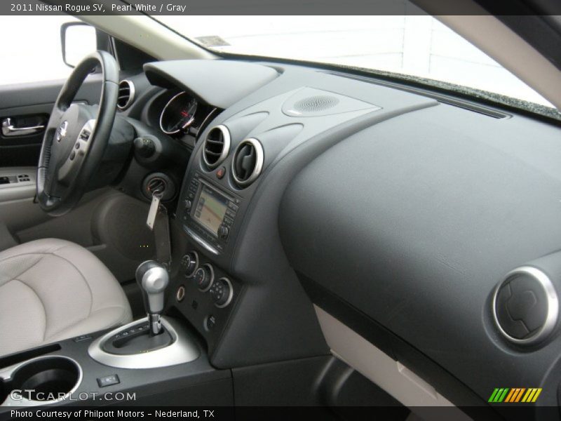 Pearl White / Gray 2011 Nissan Rogue SV