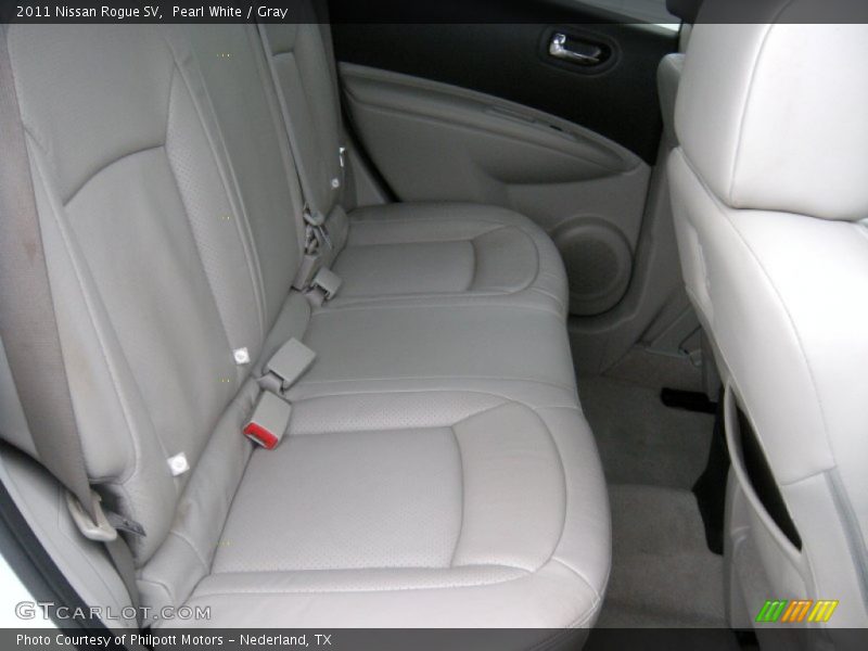 Pearl White / Gray 2011 Nissan Rogue SV