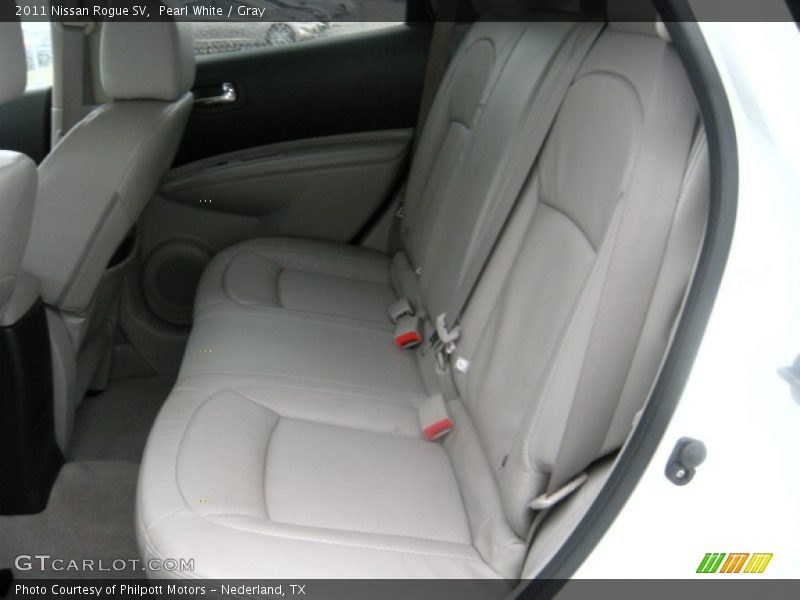 Pearl White / Gray 2011 Nissan Rogue SV