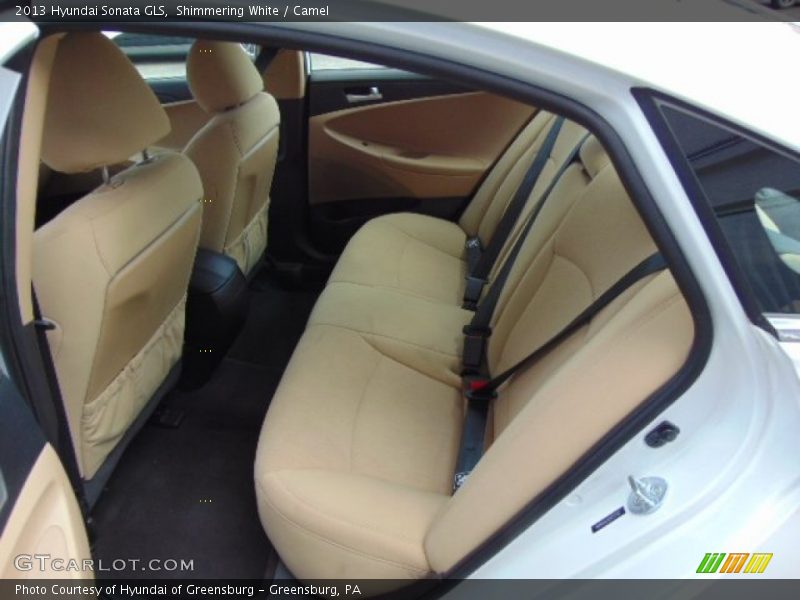 Shimmering White / Camel 2013 Hyundai Sonata GLS