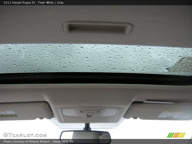 Pearl White / Gray 2011 Nissan Rogue SV
