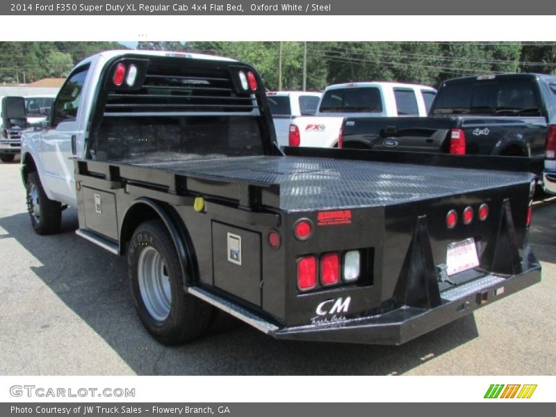 Oxford White / Steel 2014 Ford F350 Super Duty XL Regular Cab 4x4 Flat Bed