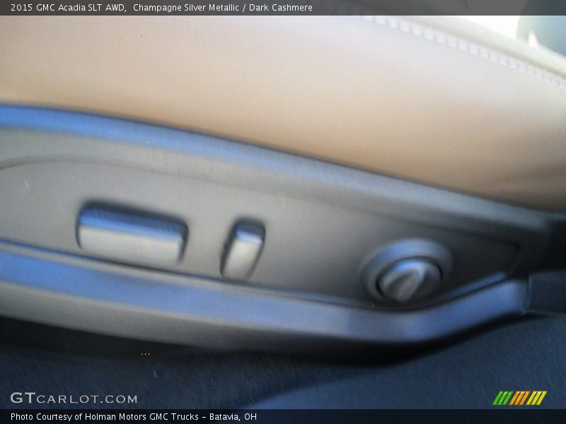 Champagne Silver Metallic / Dark Cashmere 2015 GMC Acadia SLT AWD