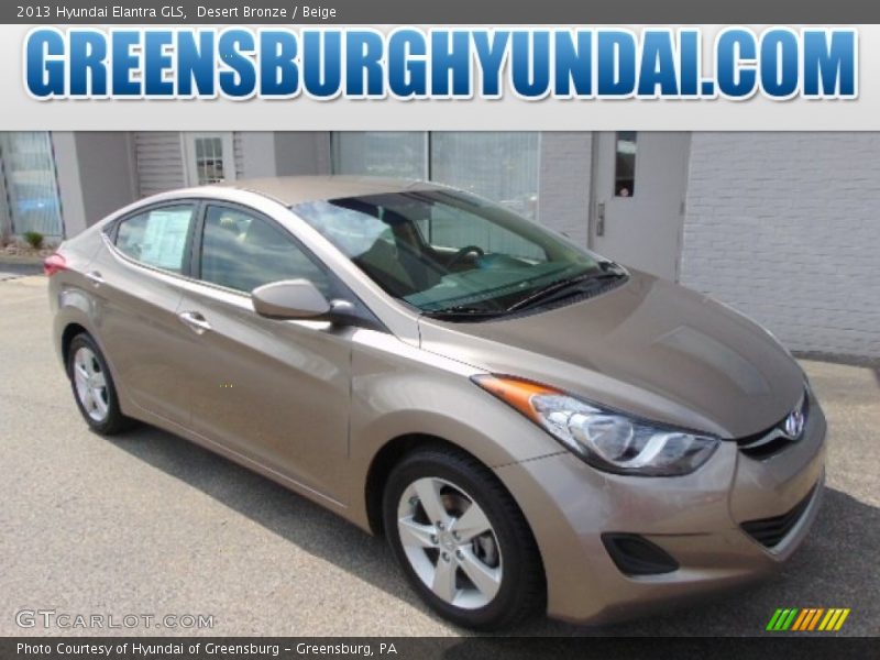 Desert Bronze / Beige 2013 Hyundai Elantra GLS