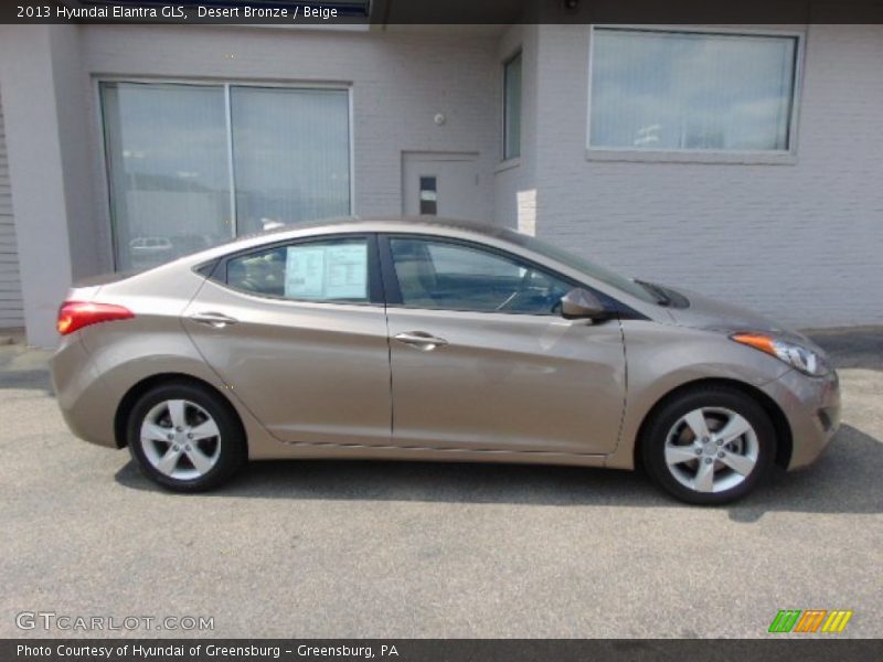 Desert Bronze / Beige 2013 Hyundai Elantra GLS