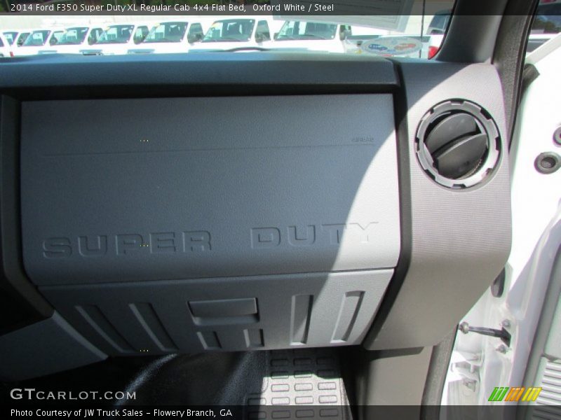 Oxford White / Steel 2014 Ford F350 Super Duty XL Regular Cab 4x4 Flat Bed