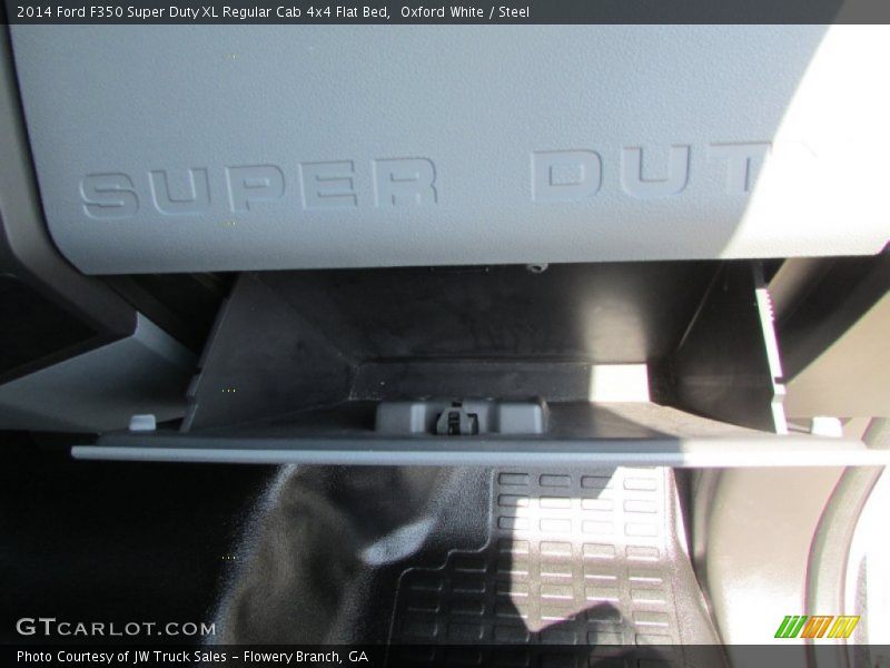 Oxford White / Steel 2014 Ford F350 Super Duty XL Regular Cab 4x4 Flat Bed