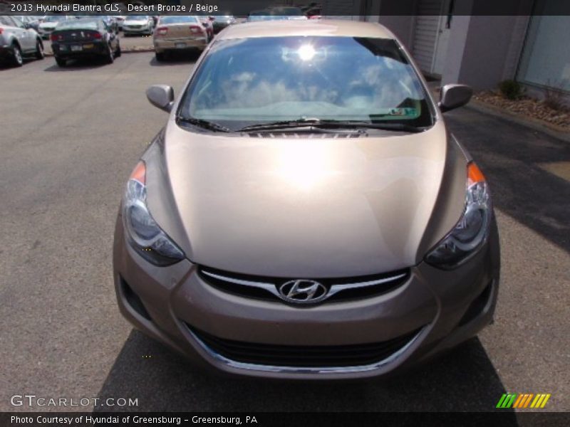 Desert Bronze / Beige 2013 Hyundai Elantra GLS