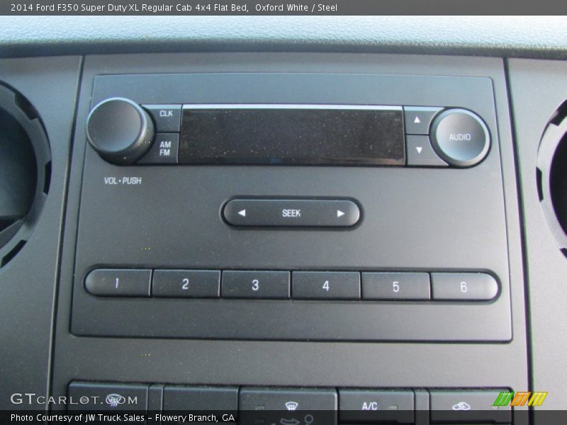Oxford White / Steel 2014 Ford F350 Super Duty XL Regular Cab 4x4 Flat Bed