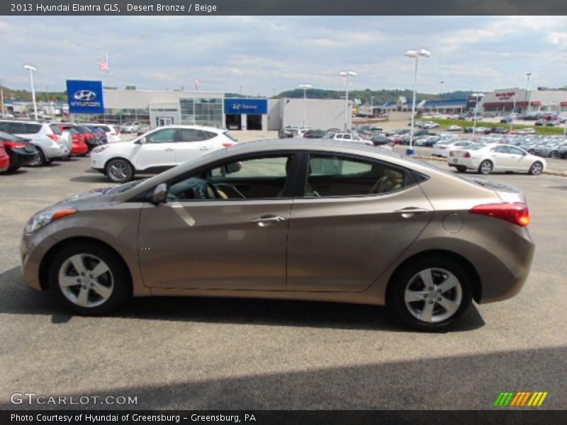 Desert Bronze / Beige 2013 Hyundai Elantra GLS