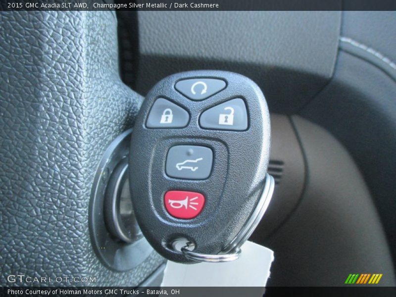 Champagne Silver Metallic / Dark Cashmere 2015 GMC Acadia SLT AWD