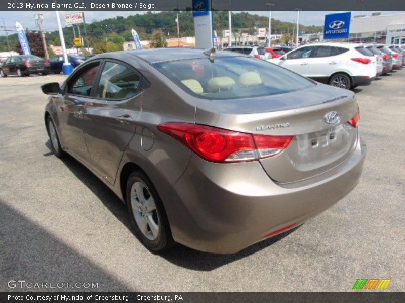 Desert Bronze / Beige 2013 Hyundai Elantra GLS