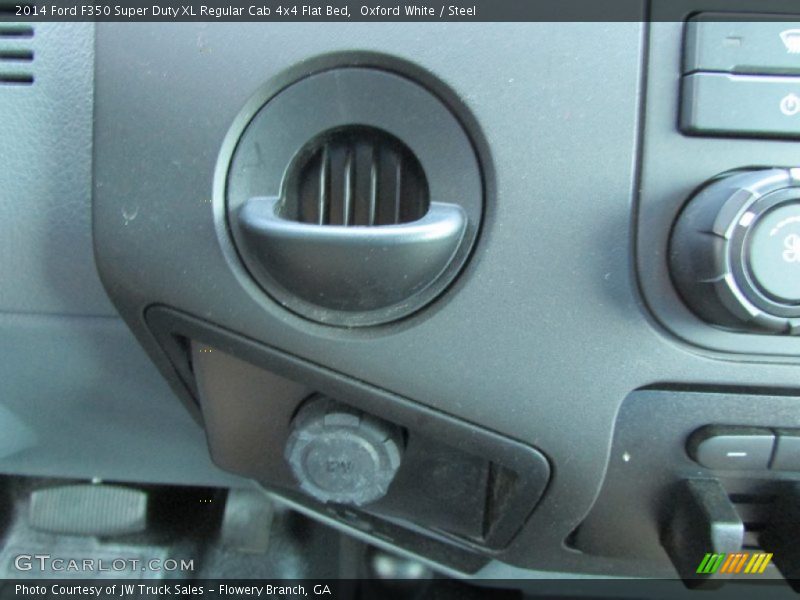 Oxford White / Steel 2014 Ford F350 Super Duty XL Regular Cab 4x4 Flat Bed