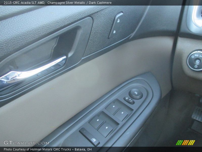 Champagne Silver Metallic / Dark Cashmere 2015 GMC Acadia SLT AWD