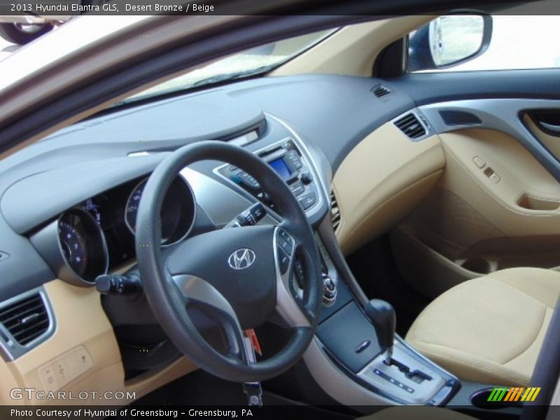 Desert Bronze / Beige 2013 Hyundai Elantra GLS