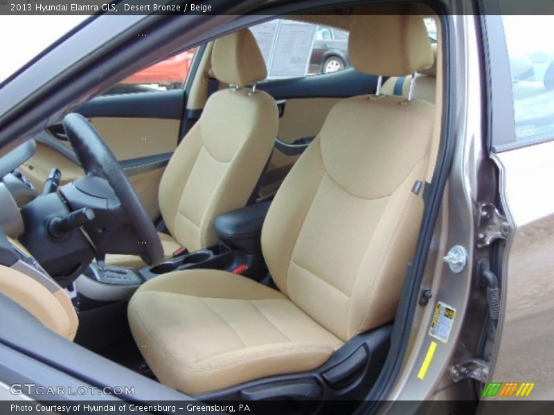 Desert Bronze / Beige 2013 Hyundai Elantra GLS