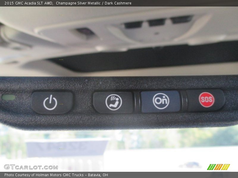 Champagne Silver Metallic / Dark Cashmere 2015 GMC Acadia SLT AWD