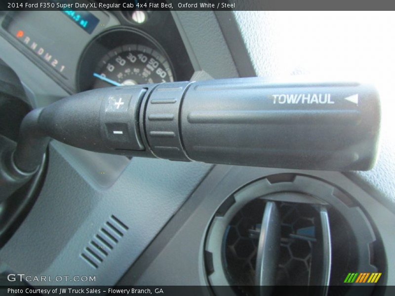 Oxford White / Steel 2014 Ford F350 Super Duty XL Regular Cab 4x4 Flat Bed