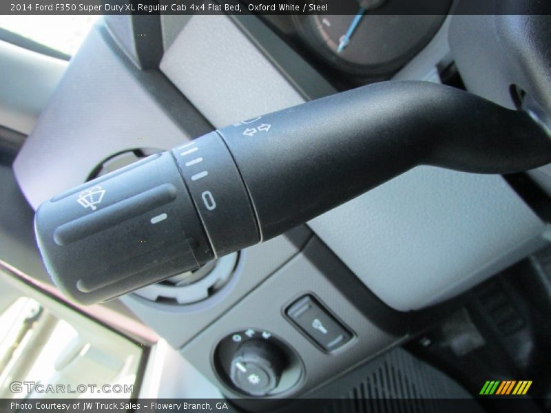 Oxford White / Steel 2014 Ford F350 Super Duty XL Regular Cab 4x4 Flat Bed